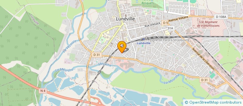 localisation de l'entreprise ETABLISSEMENTS BERG SARL à LUNEVILLE