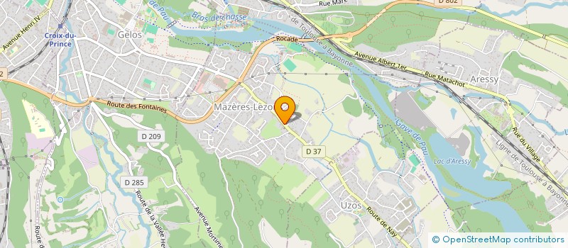 localisation de l'entreprise ETABLISSEMENTS BERNADET ET FILS à MAZERES-LEZONS