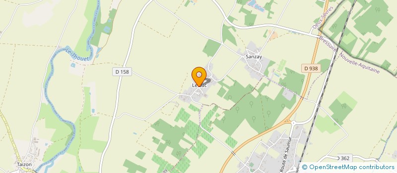 localisation de l'entreprise ETABLISSEMENTS BERNARD  SAINT-MARTIN-DE-SANZAY