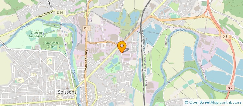 localisation de l'entreprise ETABLISSEMENTS BERNARD  SOISSONS
