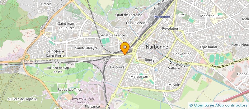 localisation de l'entreprise ETABLISSEMENTS BERNARD DENAT à NARBONNE