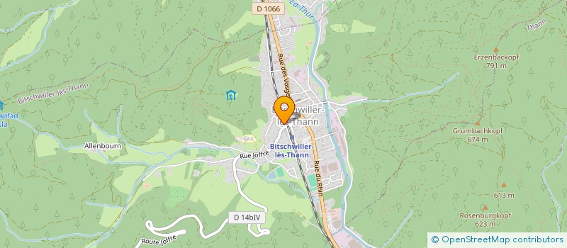 localisation de l'entreprise ETABLISSEMENTS BERNARD HEUCHEL  BITSCHWILLER-LES-THANN