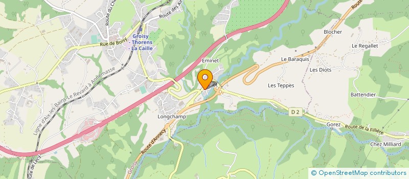 localisation de l'entreprise ETABLISSEMENTS BERNARD SAGE à GROISY