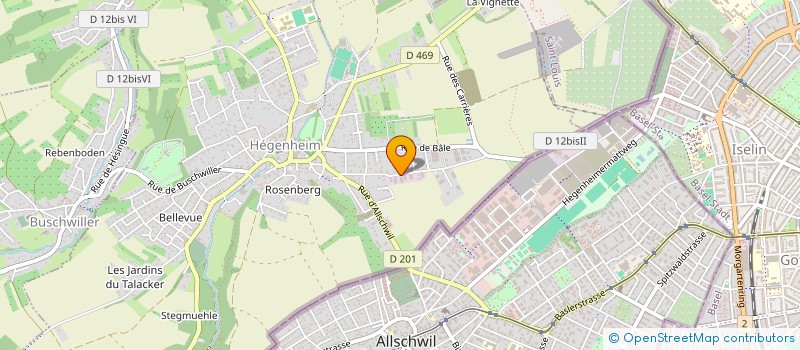 localisation de l'entreprise ETABLISSEMENTS BERTELE AIME à HEGENHEIM