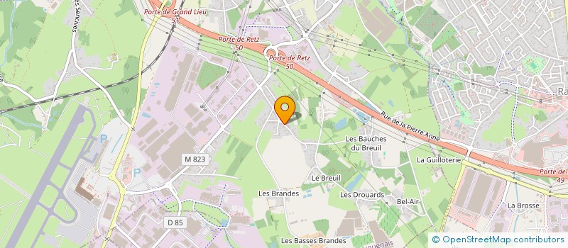 localisation de l'entreprise ETABLISSEMENTS BERTHOME à BOUGUENAIS