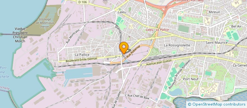 localisation de l'entreprise ETABLISSEMENTS BERTHOMME à LA ROCHELLE