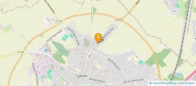 localisation de l'entreprise ETABLISSEMENTS BERTOLOTTI à CARVIN