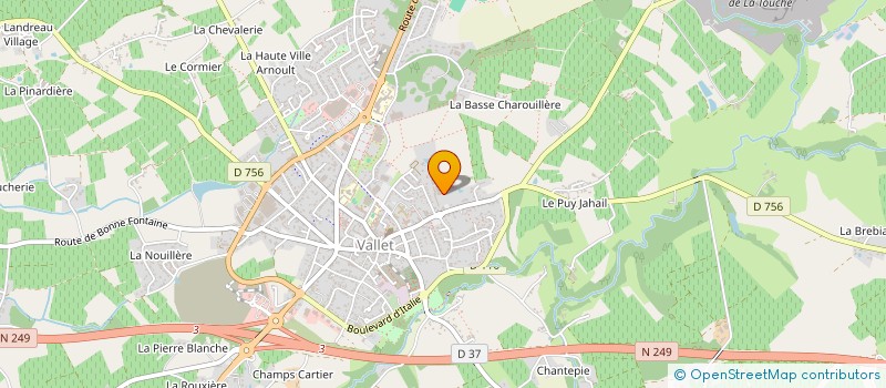 localisation de l'entreprise ETABLISSEMENTS BERTON-DEMANGEAU  VALLET