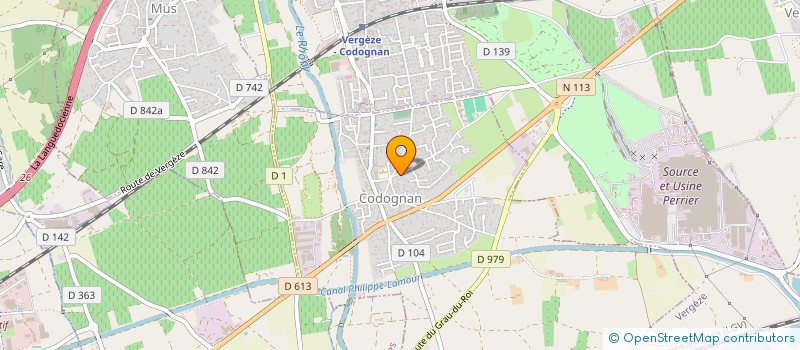 localisation de l'entreprise ETABLISSEMENTS BERTRAND FILS à CODOGNAN