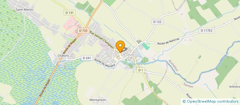 localisation de l'entreprise ETABLISSEMENTS BERUSSEAU à LE GUA
