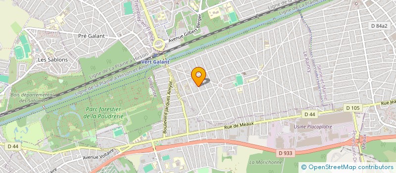 localisation de l'entreprise ETABLISSEMENTS BESNARD ET COMPAGNIE à TREMBLAY-EN-FRANCE