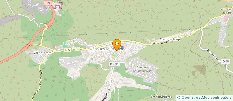localisation de l'entreprise ETABLISSEMENTS BESSON ET ISNARD à ENSUES-LA-REDONNE