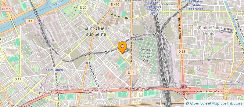 localisation de l'entreprise ETABLISSEMENTS BEYER à SAINT-OUEN-SUR-SEINE