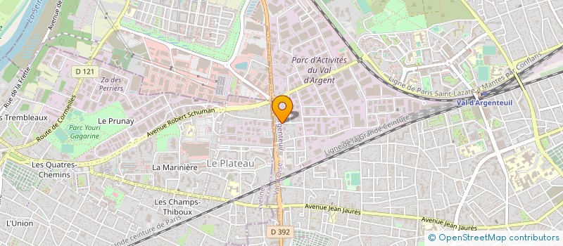localisation de l'entreprise ETABLISSEMENTS BIANCO à ARGENTEUIL