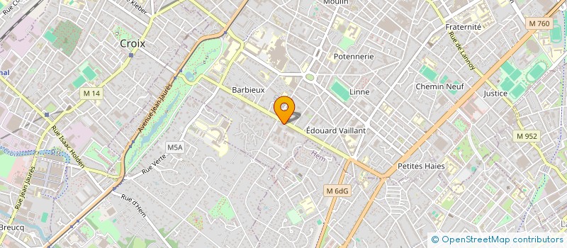 localisation de l'entreprise ETABLISSEMENTS BIDODA à ROUBAIX