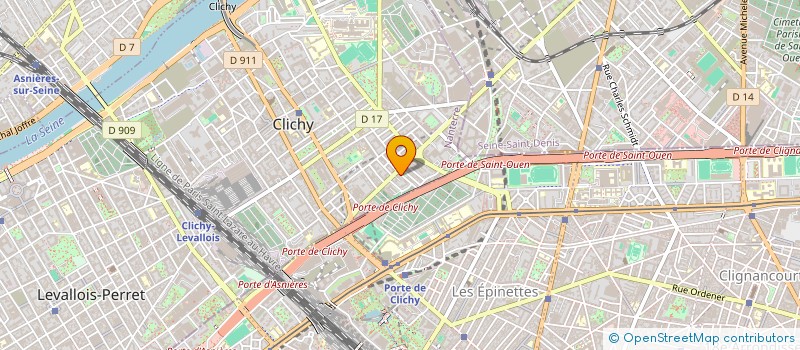 localisation de l'entreprise ETABLISSEMENTS BILLAT à CLICHY