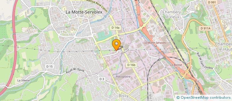 localisation de l'entreprise ETABLISSEMENTS BILLON à LA MOTTE-SERVOLEX