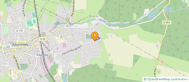 localisation de l'entreprise ETABLISSEMENTS BINET  FOURMIES