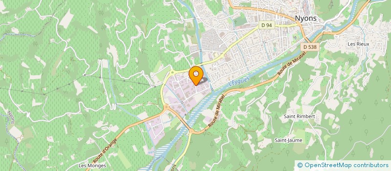 localisation de l'entreprise ETABLISSEMENTS BISE FRERES à NYONS