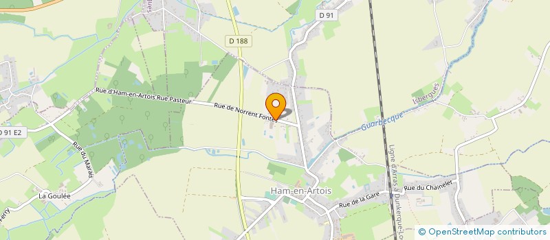 localisation de l'entreprise ETABLISSEMENTS BIZET à HAM-EN-ARTOIS