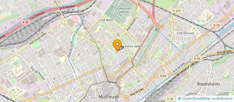 localisation de l'entreprise ETABLISSEMENTS BLENNY  MULHOUSE