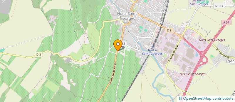 localisation de l'entreprise ETABLISSEMENTS BLONDEAU à NUITS-SAINT-GEORGES