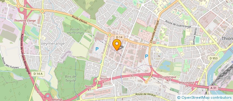 localisation de l'entreprise ETABLISSEMENTS BOCQUI ET FILS à THIONVILLE
