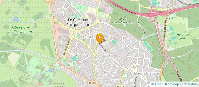 localisation de l'entreprise ETABLISSEMENTS BOIDART à LE CHESNAY-ROCQUENCOURT
