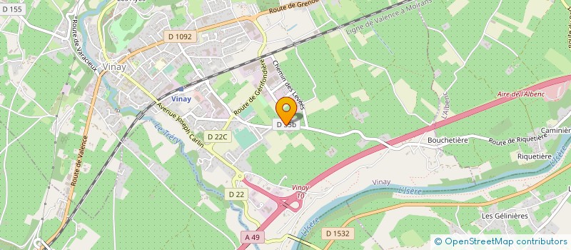 localisation de l'entreprise ETABLISSEMENTS BOISSIEUX à VINAY