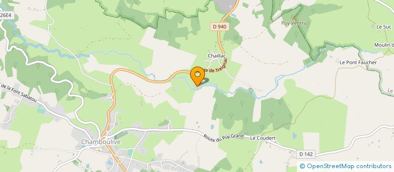 localisation de l'entreprise ETABLISSEMENTS BOISSY à CHAMBOULIVE