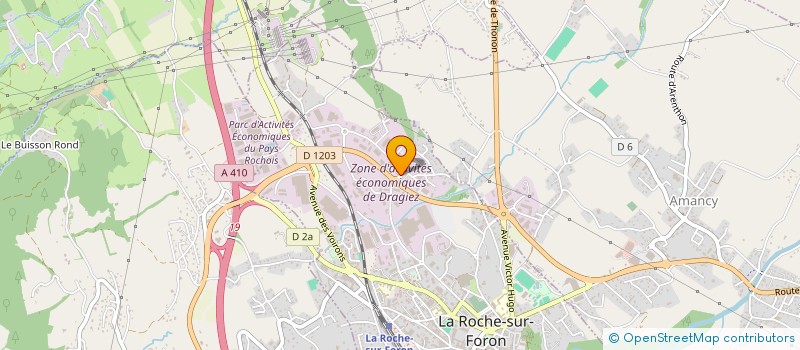 localisation de l'entreprise ETABLISSEMENTS BOIVIN à LA ROCHE-SUR-FORON