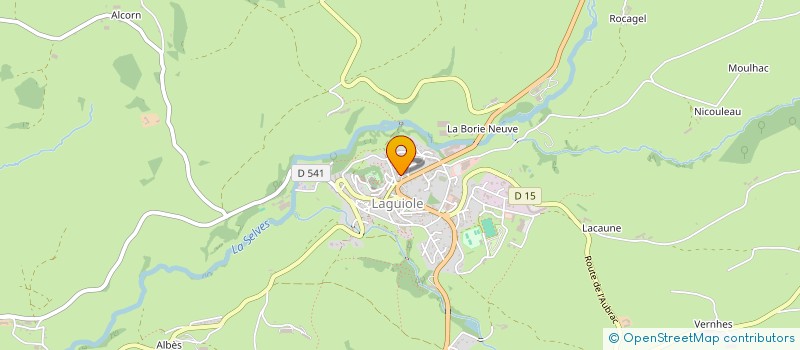 localisation de l'entreprise ETABLISSEMENTS BOIX ET COMPAGNIE à LAGUIOLE