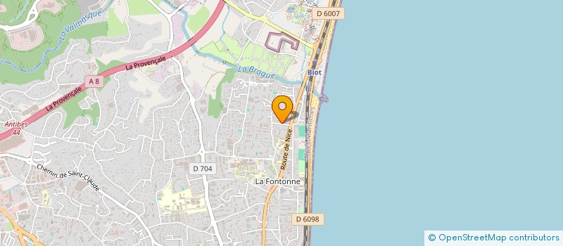 localisation de l'entreprise ETABLISSEMENTS BOMMARITO à ANTIBES