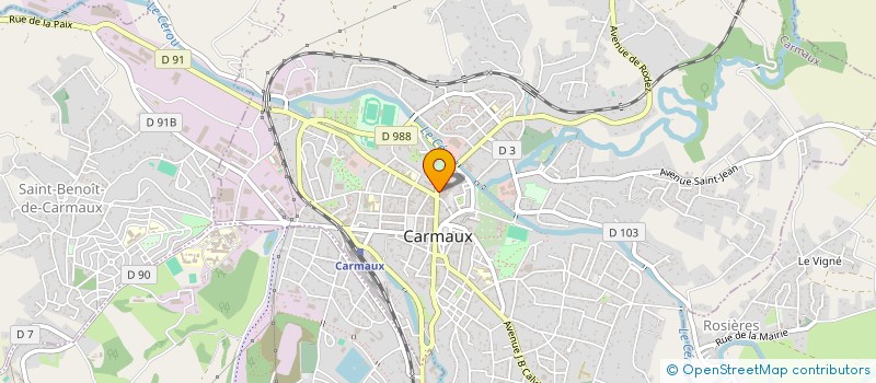 localisation de l'entreprise ETABLISSEMENTS BOMPART à CARMAUX