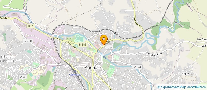 localisation de l'entreprise ETABLISSEMENTS BONGRAND à CARMAUX