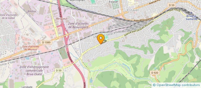 localisation de l'entreprise ETABLISSEMENTS BORIE à BRIVE-LA-GAILLARDE