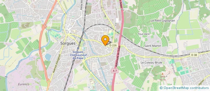 localisation de l'entreprise ETABLISSEMENTS BORRI RAYMOND ET FILS à SORGUES