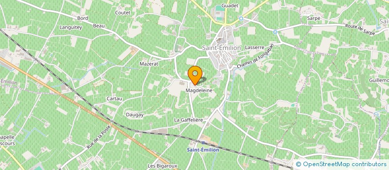 localisation de l'entreprise ETABLISSEMENTS BORTOLUSSI ET FILS à SAINT-EMILION