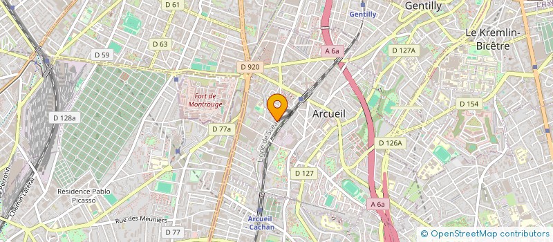 localisation de l'entreprise ETABLISSEMENTS BOUCHOULLE PARDOUX à ARCUEIL