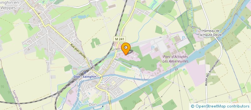 localisation de l'entreprise ETABLISSEMENTS BOUILLET à WAVRIN