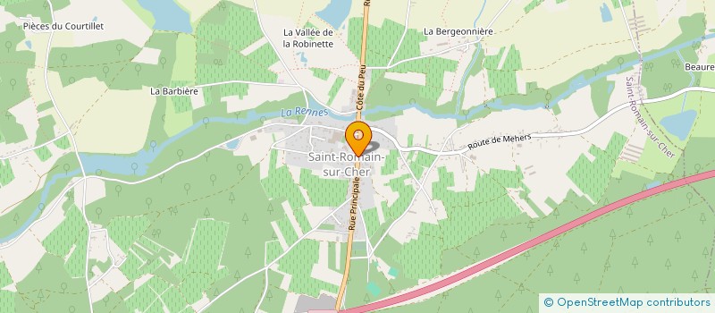 localisation de l'entreprise ETABLISSEMENTS BOULANGER  SAINT-ROMAIN-SUR-CHER