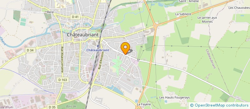 localisation de l'entreprise ETABLISSEMENTS BOULE à CHATEAUBRIANT