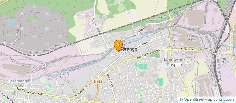 localisation de l'entreprise ETABLISSEMENTS BOUR à FLORANGE