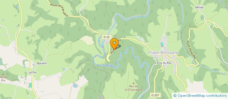 localisation de l'entreprise ETABLISSEMENTS BOURBON  CHATEL-MONTAGNE