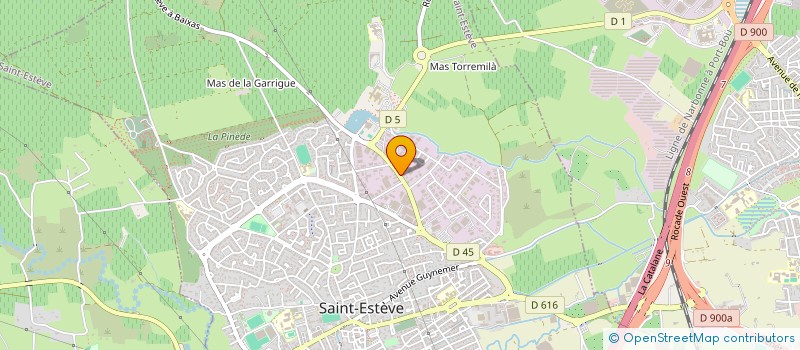 localisation de l'entreprise ETABLISSEMENTS BOURDAN  SAINT-ESTEVE