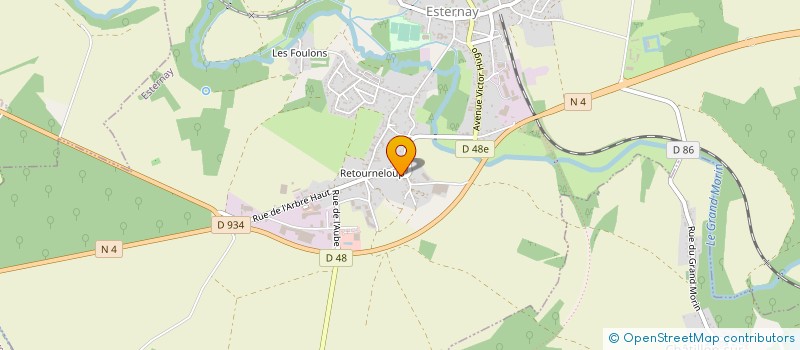 localisation de l'entreprise ETABLISSEMENTS BOURDICAUD à ESTERNAY