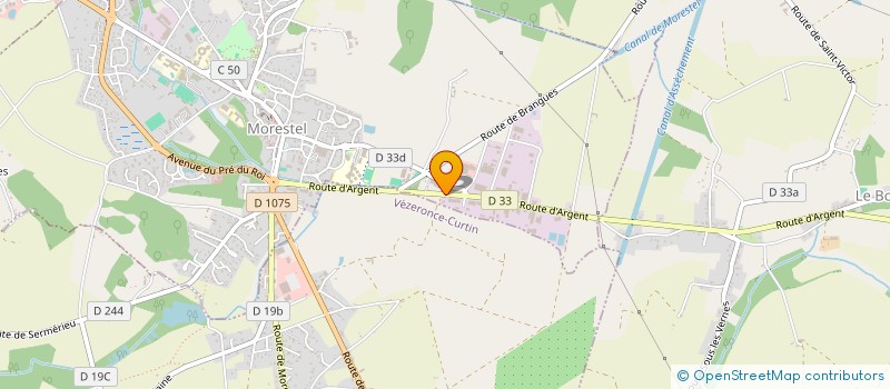 localisation de l'entreprise ETABLISSEMENTS BOUVARD  MORESTEL