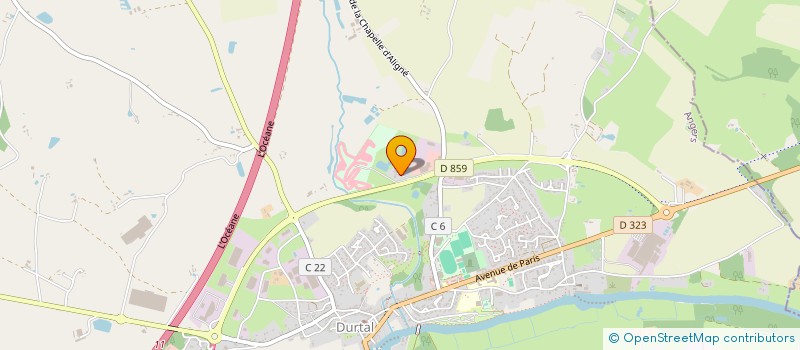 localisation de l'entreprise ETABLISSEMENTS BOUVET DURTAL MULTI-SERVICES à DURTAL