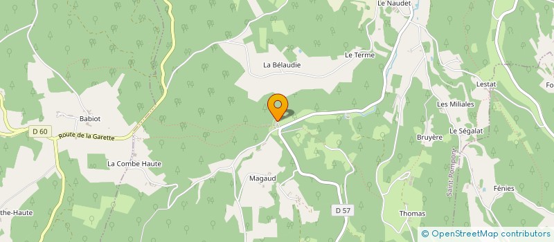 localisation de l'entreprise ETABLISSEMENTS BOUYSSOU  SAINT-POMPON