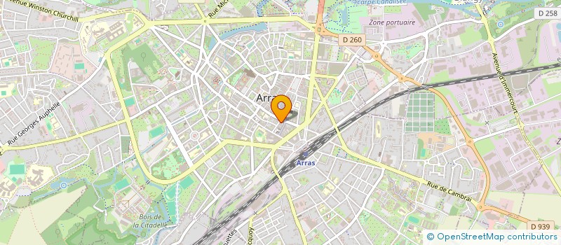 localisation de l'entreprise ETABLISSEMENTS BOYAVAL à ARRAS